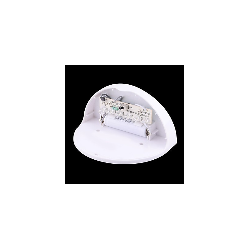 Lámpara solar impermeable IP55 blanca y negra