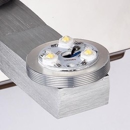 Mini lámpara de pared de 1 luz artística con baño de acero inoxidable