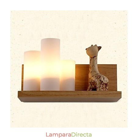 Lámpara de pared de tres luces y cristal Lámpara de pared de tres luces y cristal
