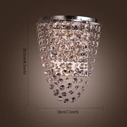 Bañadores de pared de cristal de metal moderno