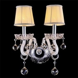 Apliques de pared estilo mini cristal, luces de pared con forma de vela, vidrio moderno y contemporáneo