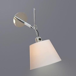 Apliques de pared Lámparas de brazo oscilante Lámparas de pared con forma de vela Lámparas de pared de lectura Modernas Contemporáneas Metal
