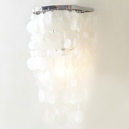 Elegante lámpara de pared con 1 luz en blanco cálido