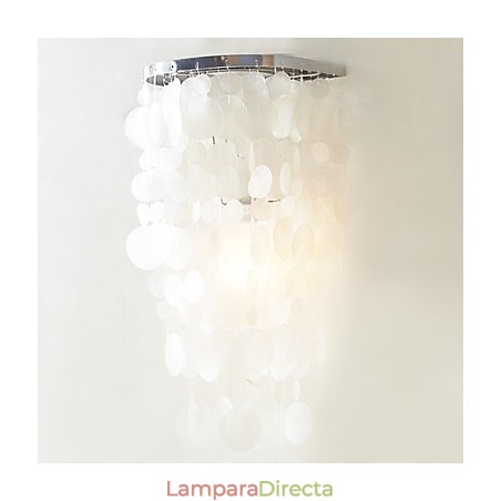 Elegante lámpara de pared con 1 luz en blanco cálido Elegante lámpara de pared con 1 luz en blanco cálido