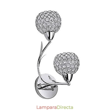 Apliques de pared de cristal de metal contemporáneo moderno Apliques de pared de cristal de metal contemporáneo moderno
