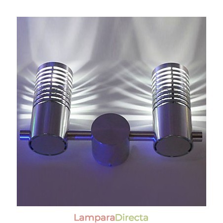 Aplique de pared moderno con luz dispersante, 2 cilindros, barrera de luz. Aplique de pared moderno con luz dispersante, 2 cilindros, barrera de luz.