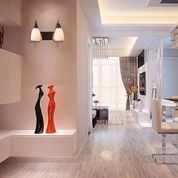 Aplique de pared de 2 luces con pantalla blanca