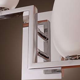 Aplique de pared de cristal con 2 luces y pantalla en forma de botella