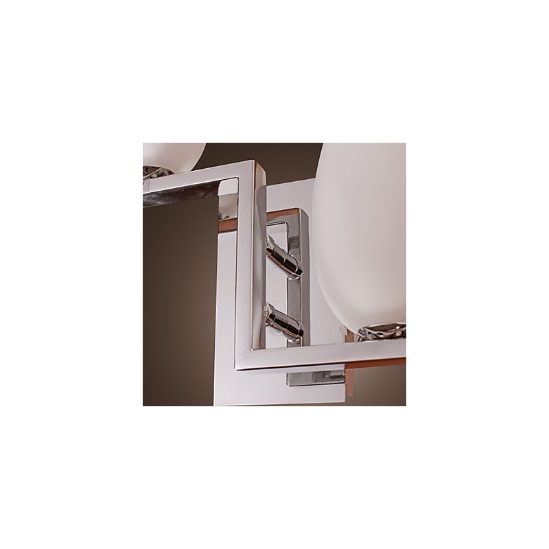 Aplique de pared de cristal con 2 luces y pantalla en forma de botella