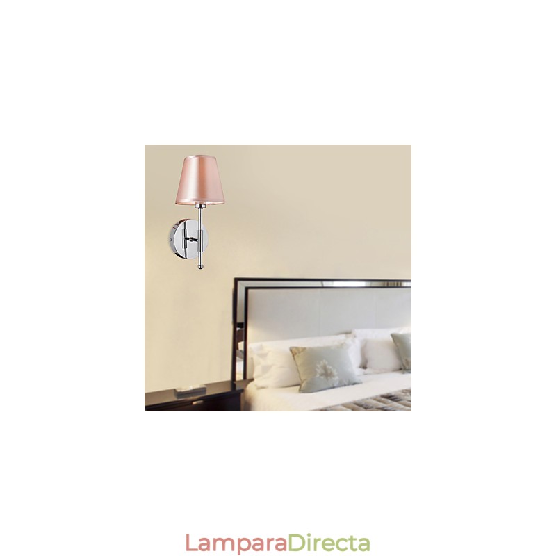 Lámpara de pared de diseño sencillo con luz cálida