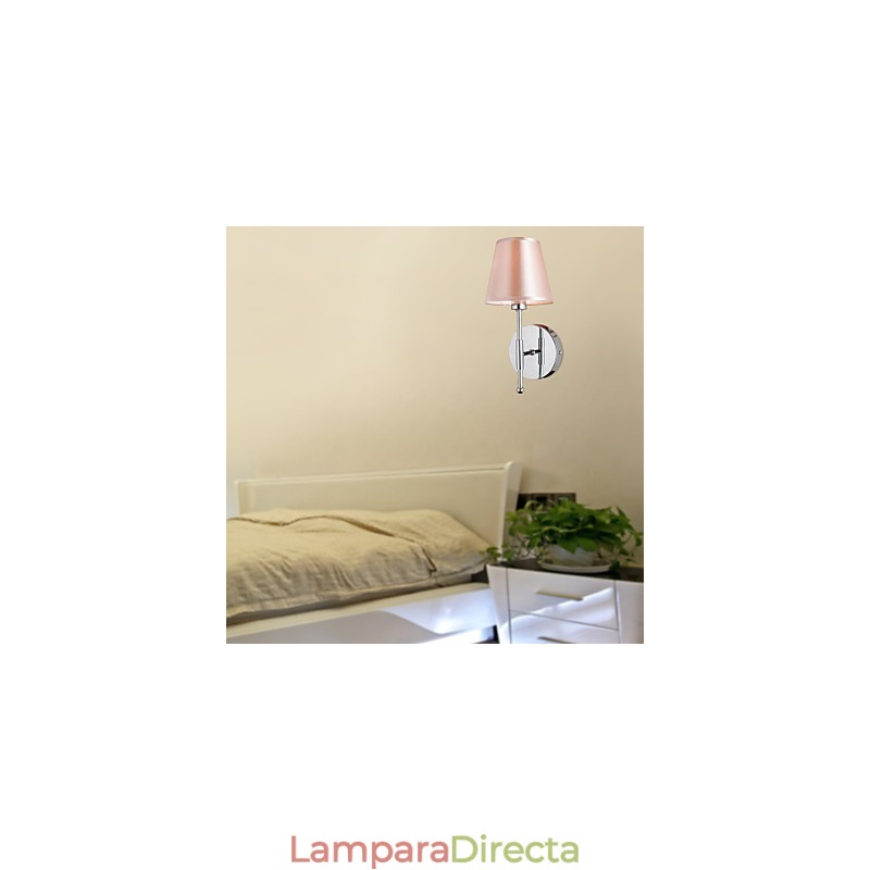 Lámpara de pared de diseño sencillo con luz cálida