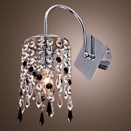 Aplique de pared con elegante gota de cristal