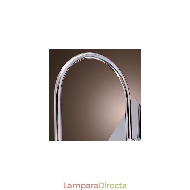 Aplique de pared con elegante gota de cristal