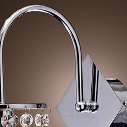 Aplique de pared con elegante gota de cristal