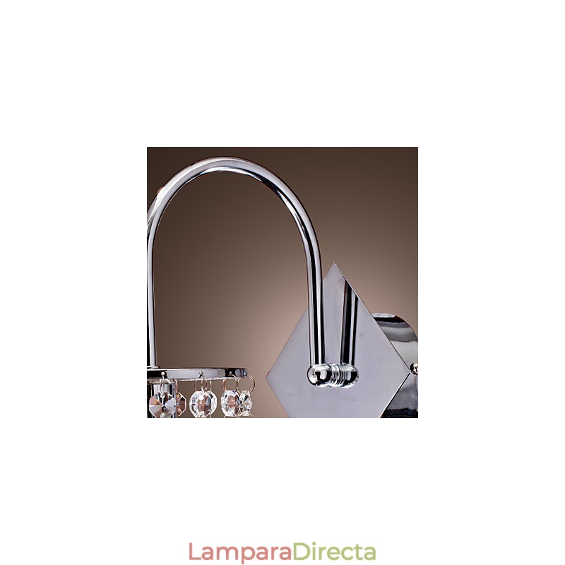 Aplique de pared con elegante gota de cristal