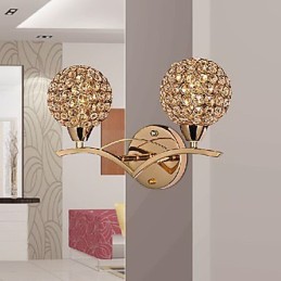 Aplique de pared moderno y elegante de 2 luces