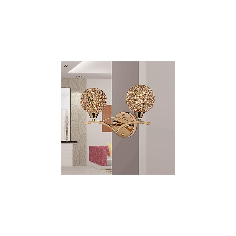 Aplique de pared moderno y elegante de 2 luces