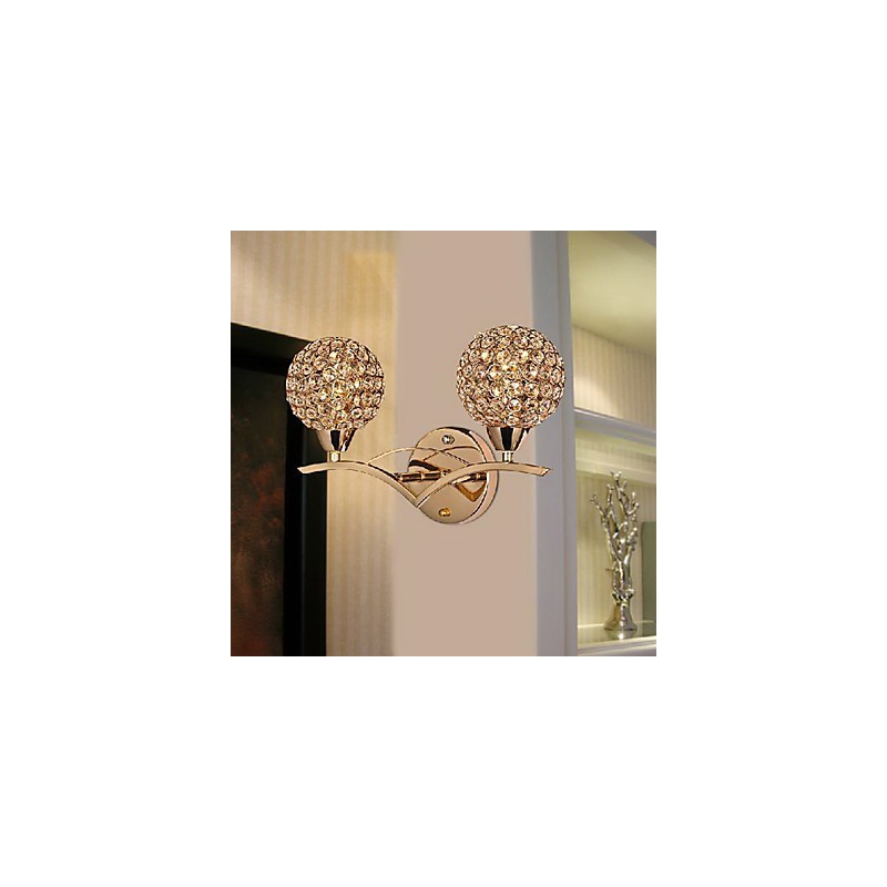Aplique de pared moderno y elegante de 2 luces