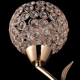 Apliques de pared de cristal, luces de pared de lectura, modernos y contemporáneos de metal