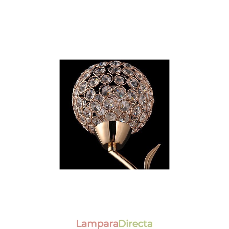 Apliques de pared de cristal, luces de pared de lectura, modernos y contemporáneos de metal