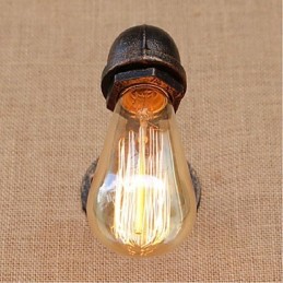 Lámpara de pared pequeña decorativa con pipa de agua sencilla y nostálgica
