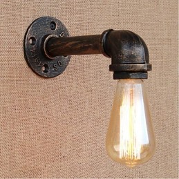 Lámpara de pared pequeña decorativa con pipa de agua sencilla y nostálgica