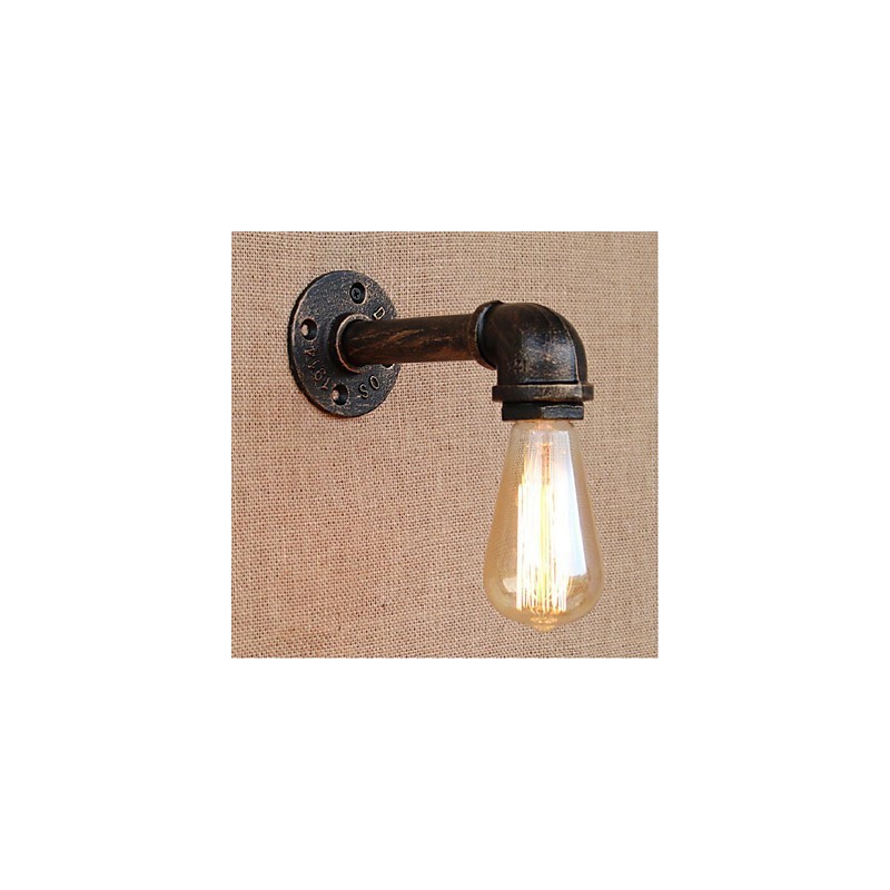 Lámpara de pared pequeña decorativa con pipa de agua sencilla y nostálgica