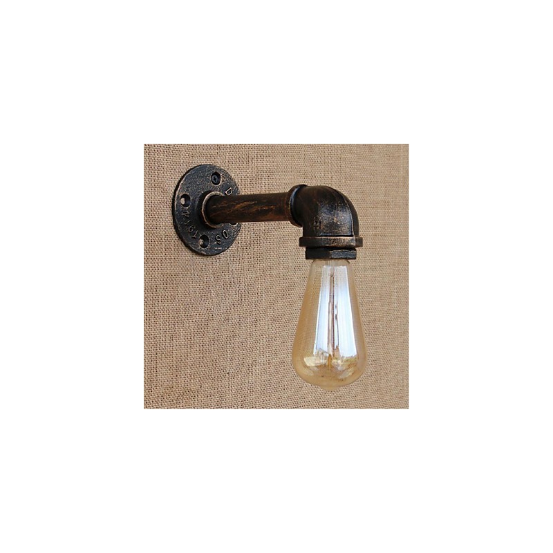 Lámpara de pared pequeña decorativa con pipa de agua sencilla y nostálgica