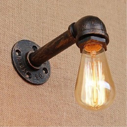 Lámpara de pared pequeña decorativa con pipa de agua sencilla y nostálgica