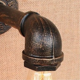 Lámpara de pared pequeña decorativa con pipa de agua sencilla y nostálgica