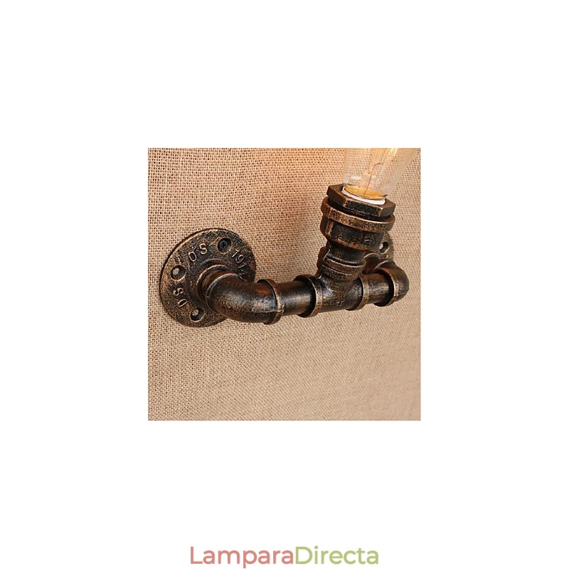 Lámpara de pared pequeña decorativa con pipa de agua sencilla y nostálgica