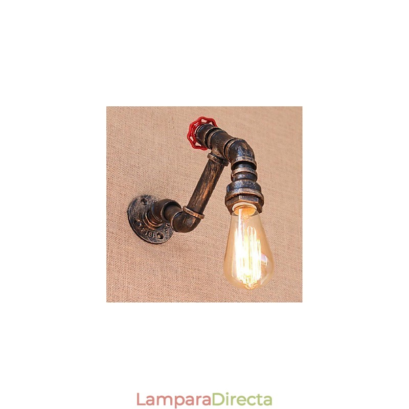 Lámpara de pared pequeña decorativa con pipa de agua sencilla y nostálgica