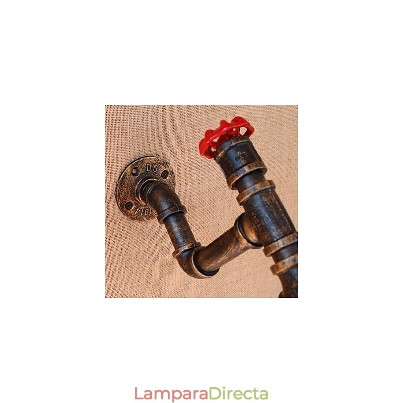 Lámpara de pared pequeña decorativa con pipa de agua sencilla y nostálgica