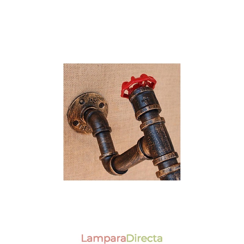 Lámpara de pared pequeña decorativa con pipa de agua sencilla y nostálgica