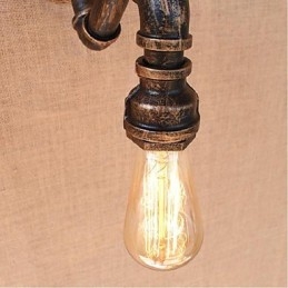 Lámpara de pared pequeña decorativa con pipa de agua sencilla y nostálgica
