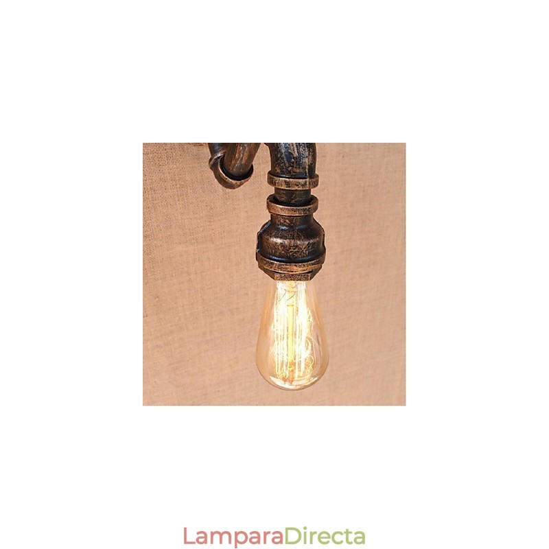 Lámpara de pared pequeña decorativa con pipa de agua sencilla y nostálgica