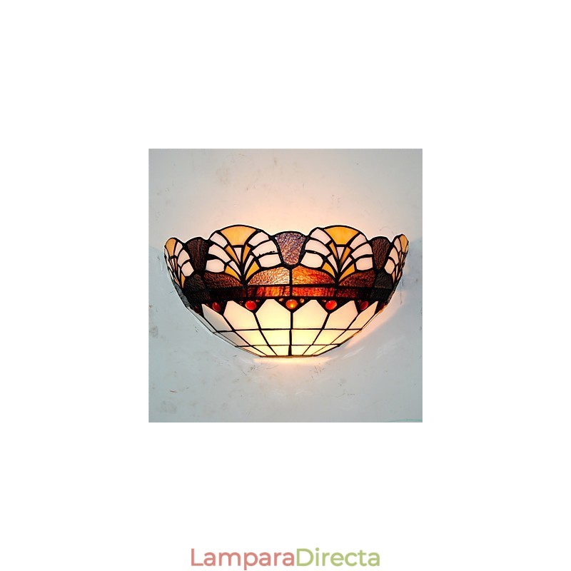 Lámparas de pared estilo retro campestre con pantalla de cristal para sala de estar, dormitorio, restaurante, cafetería, bar, apliques de pared