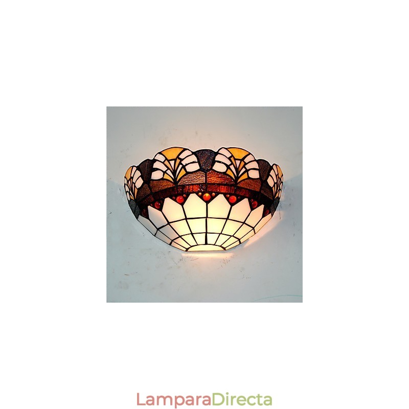 Lámparas de pared estilo retro campestre con pantalla de cristal para sala de estar, dormitorio, restaurante, cafetería, bar, apliques de pared