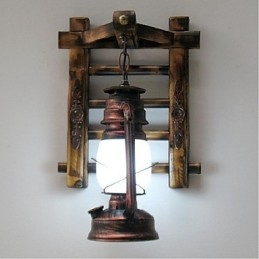 Lámparas de queroseno de iluminación creativa con nostalgia retro china, apliques de pared