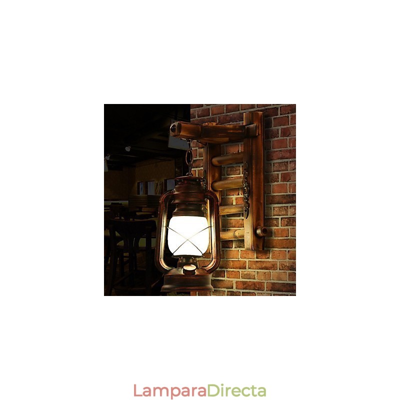 Lámparas de queroseno de iluminación creativa con nostalgia retro china, apliques de pared