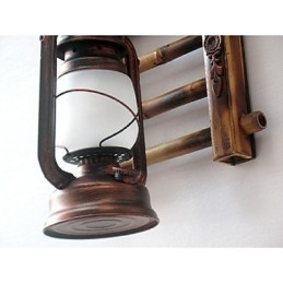 Lámparas de queroseno de iluminación creativa con nostalgia retro china, apliques de pared