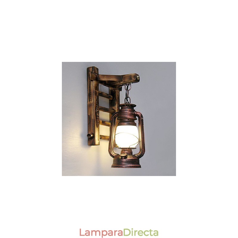 Lámparas de queroseno de iluminación creativa con nostalgia retro china, apliques de pared
