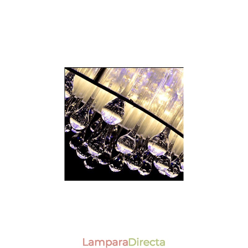 Lámpara de techo romántica de cristal K9