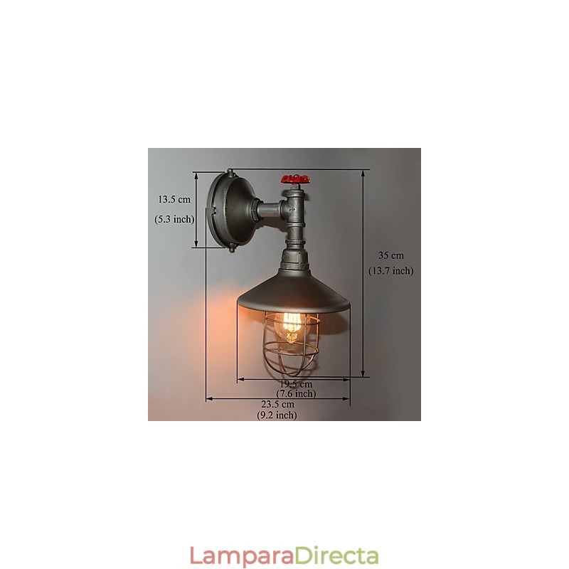 Nueva lámpara colgante de pared industrial Edison retro loft vintage