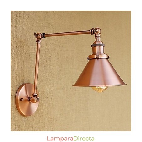 Aplique de pared plegable retráctil nostálgico retro creativo de medio óxido con brazo largo Aplique de pared plegable retráctil nostálgico retro creativo de medio óxido con brazo largo