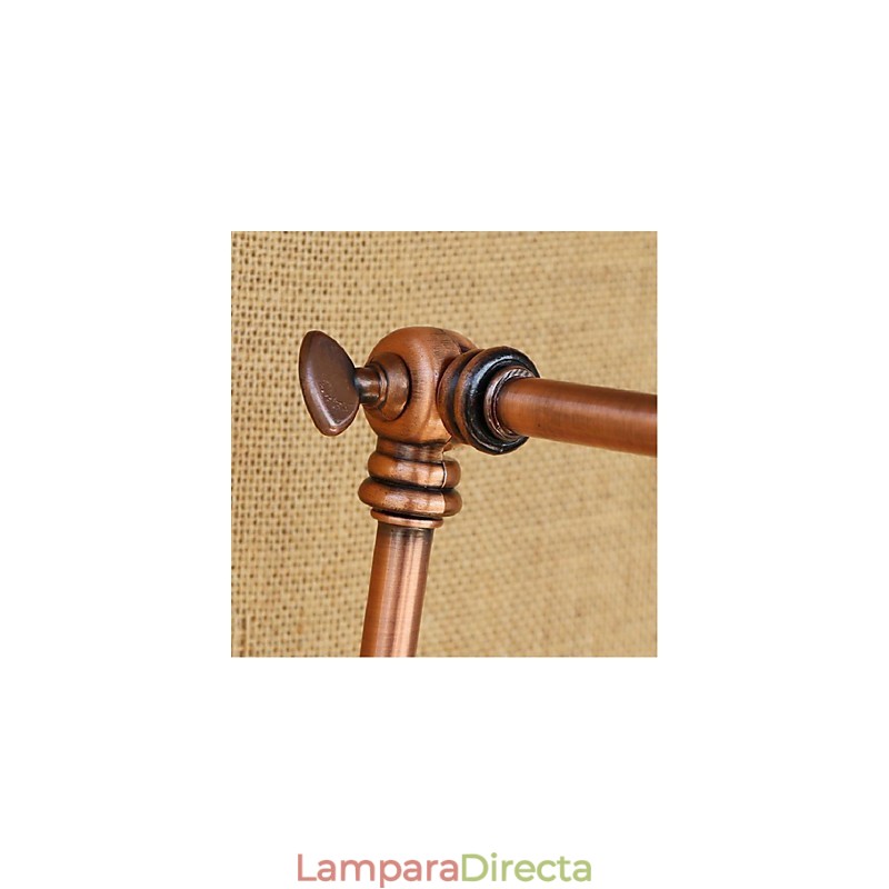 Aplique de pared plegable retráctil nostálgico retro creativo de medio óxido con brazo largo