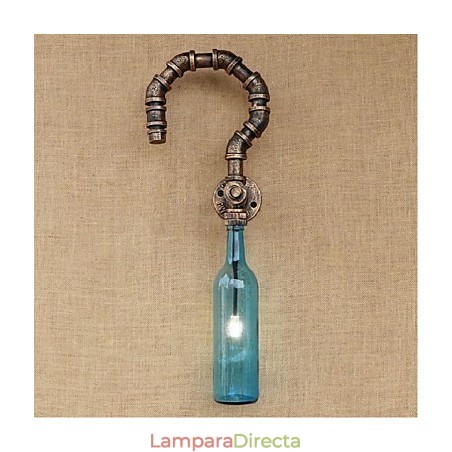 Lámpara de pared con diseño de botella de agua estilo viento industrial creativo de estilo retro americano Lámpara de pared con diseño de botella de agua estilo viento industrial creativo de estilo retro americano