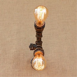 Apliques de pared con luz ambiental con pintura rústica tipo cabaña