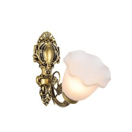 Apliques de pared con iluminación ascendente de estilo mini con pintura campestre