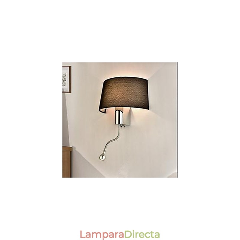 Lámpara de tela para pasillo de habitación de hotel, lámpara de noche con interruptor americano